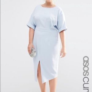 ASOS Curve Light Blue Wiggle Dress